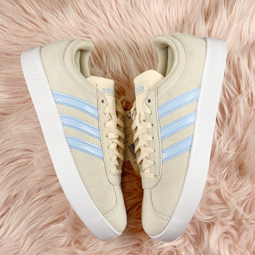 New Adidas Women’s VL Court 2.0 Sneakers - Picture 5 of 6